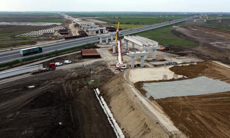 Intersectia A0 cu A3 - aprilie 2023, Foto: Captura YouTube