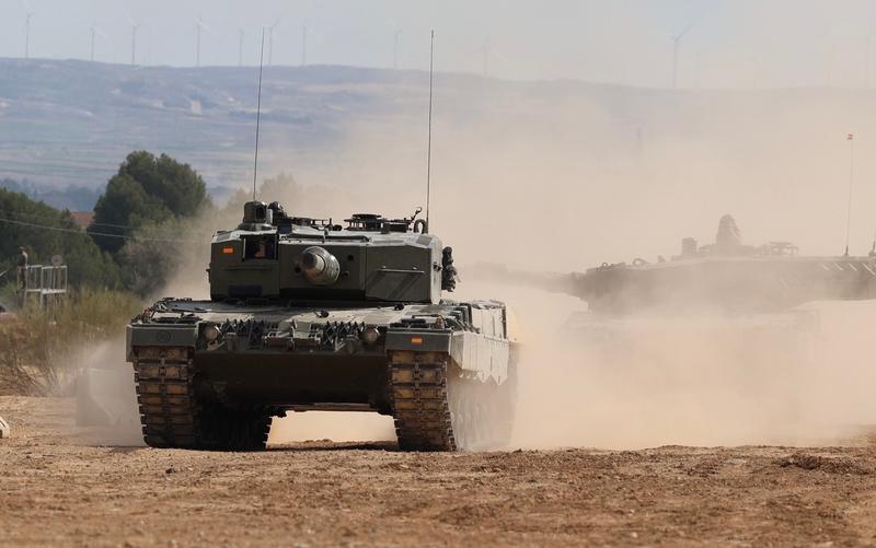 Tancurile de luptă Leopard 2A4 pe care Spania le va trimite în Ucraina, Foto: FabiáN SimóN / Zuma Press / Profimedia
