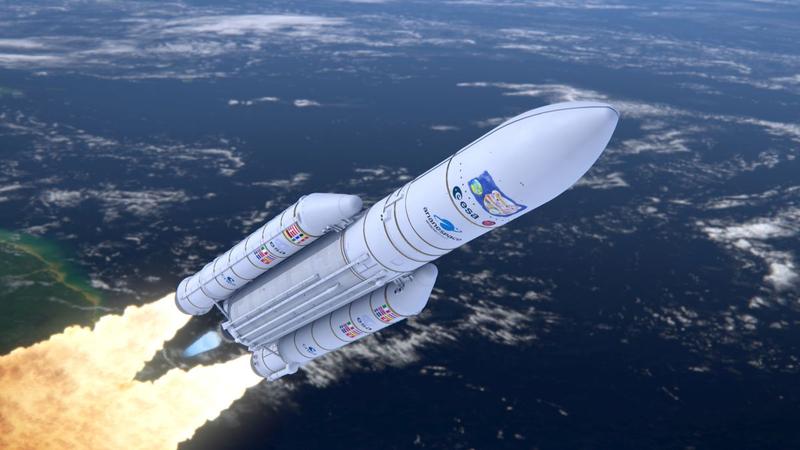 Racheta Ariane 5 si sonda JUICE - ilustratie, Foto: Agentia Spatiala Europeana