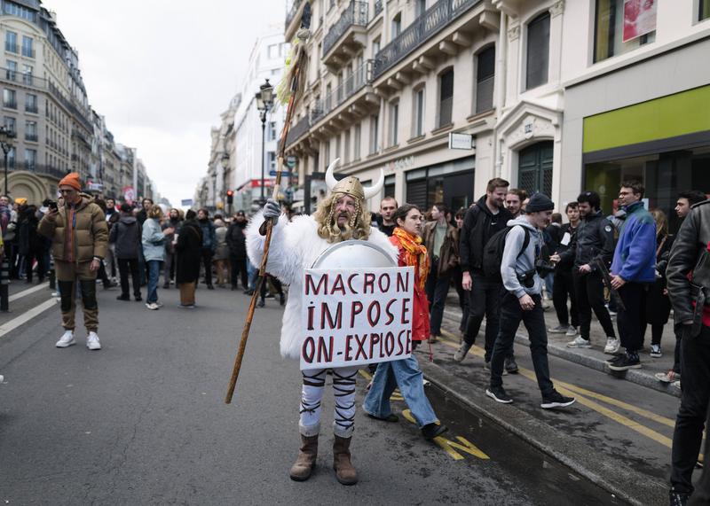 proteste Franta privind legea pensiilor, Foto: Gabriel Gauffre / Le Pictorium / imago stock&people / Profimedia