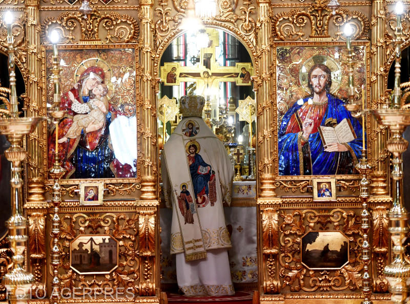 Aniversarea a 12 ani de la intronizarea ca patriarh a Preafericitului Parinte Daniel, de catre Biserica Ortodoxa Romana (BOR), la Catedrala Patriarhala, Foto: AGERPRES