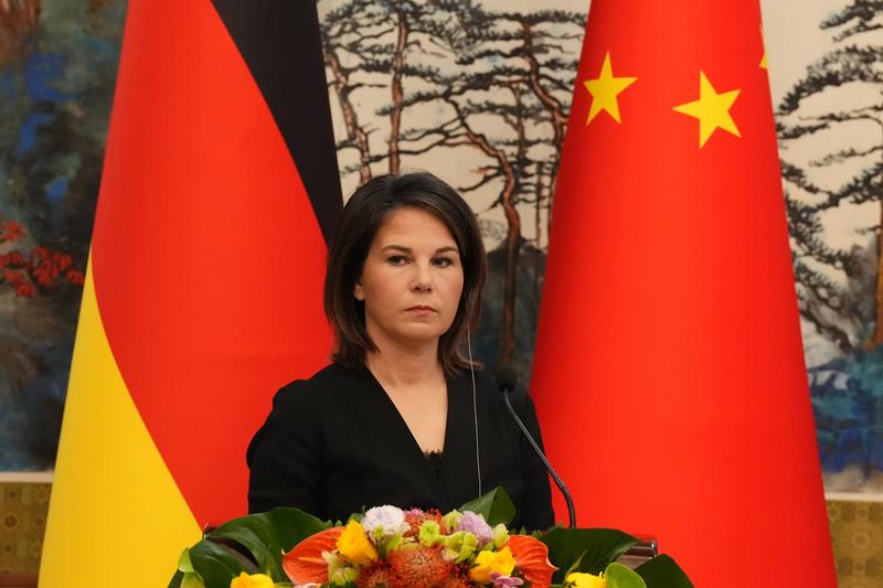 Annalena Baerbock in timpul vizitei in China, Foto: Soeren Stache / DPA / Profimedia