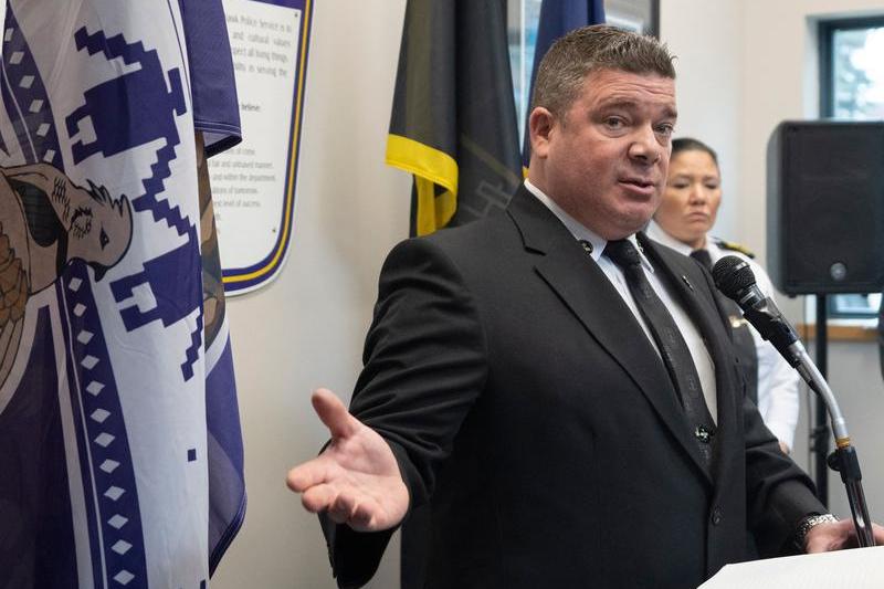 Shawn Dulude, șeful stației de poliție din Akwesasne Mohawk, Foto: Remiorz Ryan/CP/ABACA / Abaca Press / Profimedia