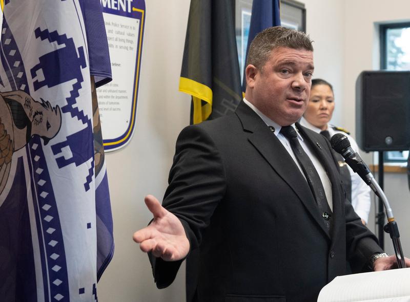 Shawn Dulude, șeful stației de poliție din Akwesasne Mohawk, Foto: Remiorz Ryan/CP/ABACA / Abaca Press / Profimedia