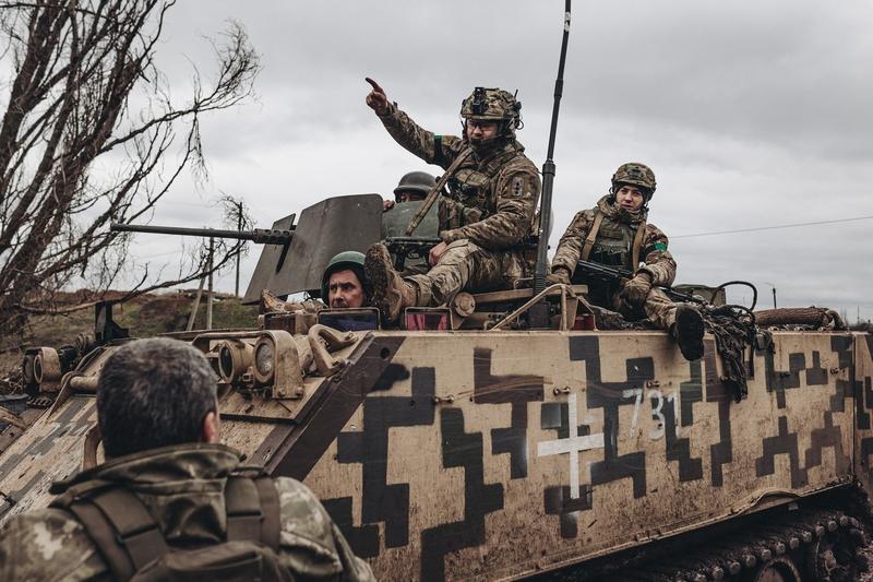 Soldați ucraineni în zona Bahmut, Foto: Diego Herrera Carcedo / AFP / Profimedia