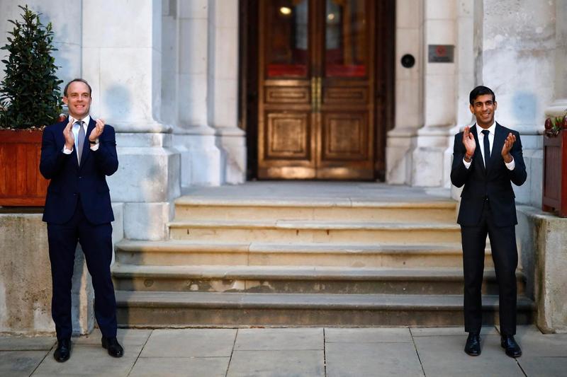 Dominic Raab și Rishi Sunak , Foto: Tolga Akmen / AP / Profimedia