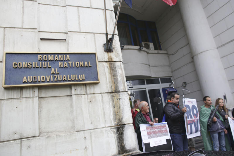 Protest împotriva RTV la CNA, Foto: Inquam Photos / Octav Ganea