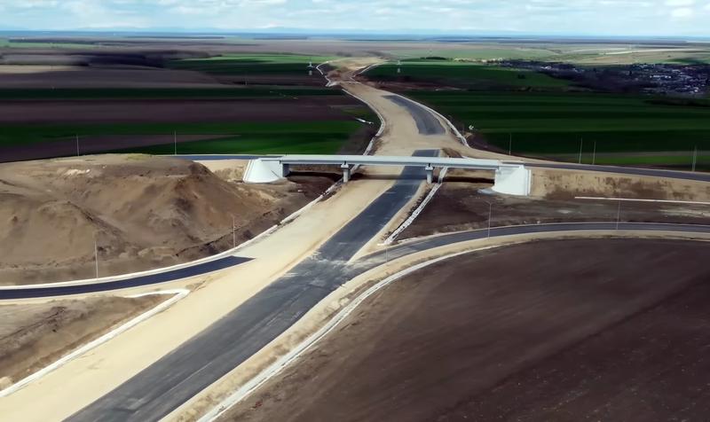 Drum Expres Craiova - Pitesti - Lotul 3, aprilie 2023, Foto: Captura YouTube