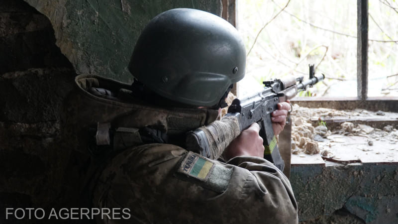 Soldați ucraineni la Ceasiv Iar, în apropiere de Bahmut, Foto: Cristian Lupaşcu / AGERPRES FOTO