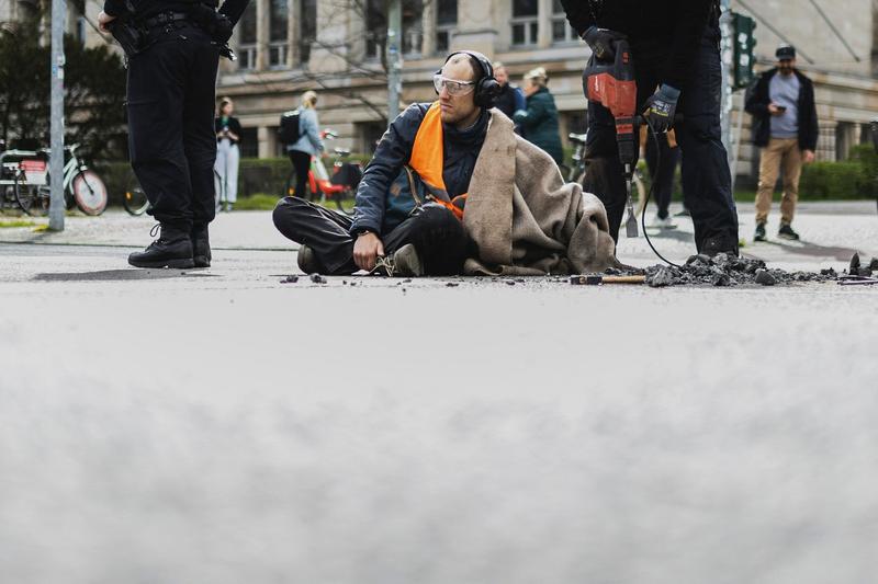 Protest „Ultima Generație” - Germania , Foto: Florian Gaertner / AFP / Profimedia Images