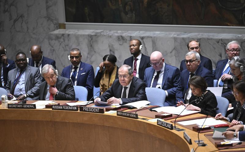 Serghei Lavrov si Antonio Guterres la ONU, Foto: Fatih Aktas / AFP / Profimedia