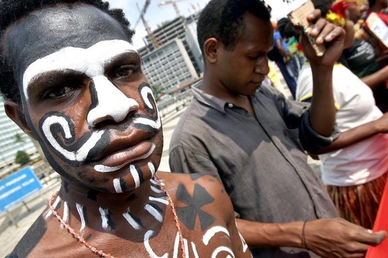 Papuasi protestand impotriva guvernului indonezian, Foto: Jewel SAMAD / AFP / Profimedia