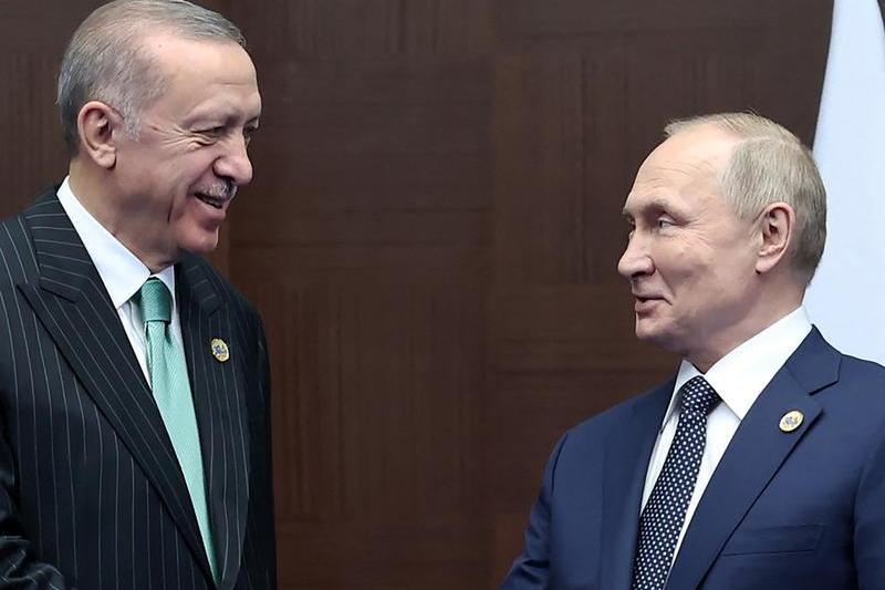 Recep Tayyip Erdogan și Vladimir Putin, Foto: Handout / AFP / Profimedia