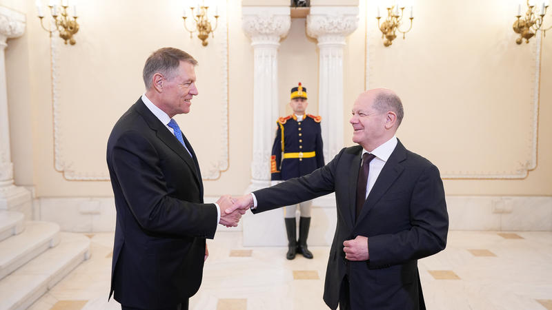 Klaus Iohannis și Olaf Scholz, Foto: Presidency.ro