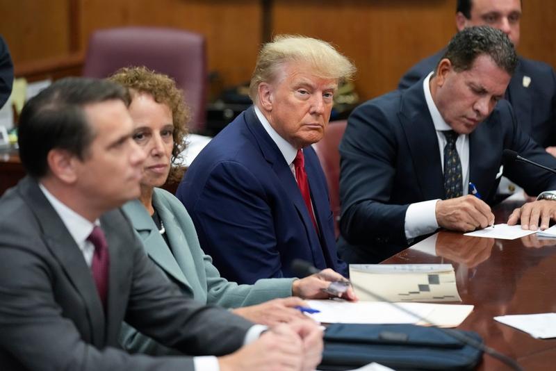 Donald Trump în sala de jucată, la Tribunalul Penal din Manhattan, Foto: Seth Wenig / AP / Profimedia