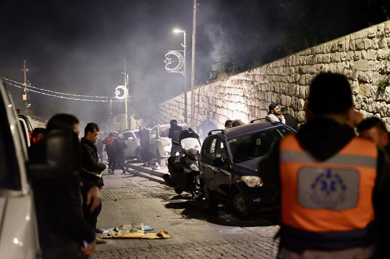 ​​Poliţia israeliană a atacat credincioşi în Moscheea al-Aqsa, Foto: AA/ABACA / Abaca Press / Profimedia