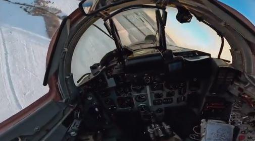 Ucraina vazuta dintr-un avion de lupta, Foto: Captura video