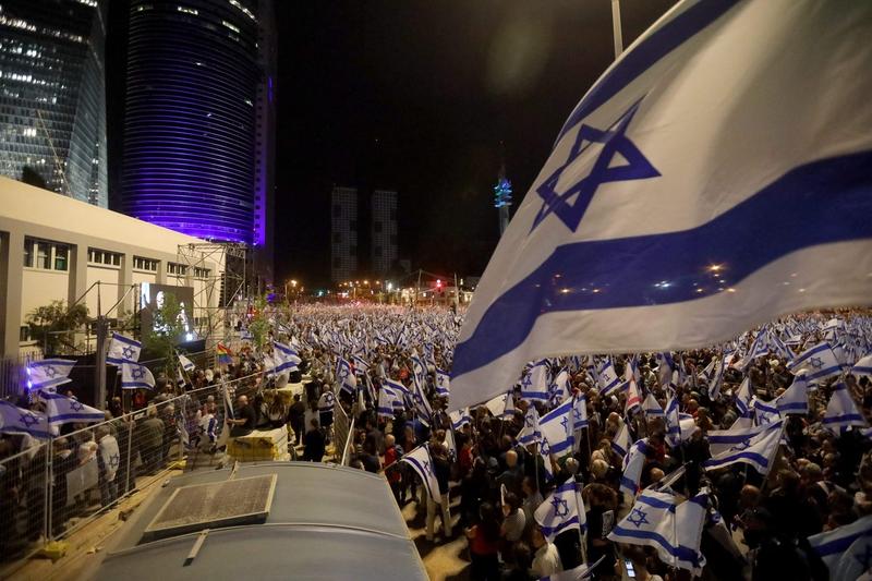 Protestele din Israel împotriva reformei justiţiei, Foto: AA/ABACA / Abaca Press / Profimedia