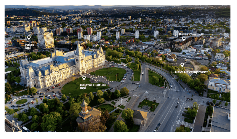 Orașul Iași, prin concursul în sine și soluția câștigătoare, este parte din pavilionul României de la Bienala de la Veneția, Foto: Iulius Grup