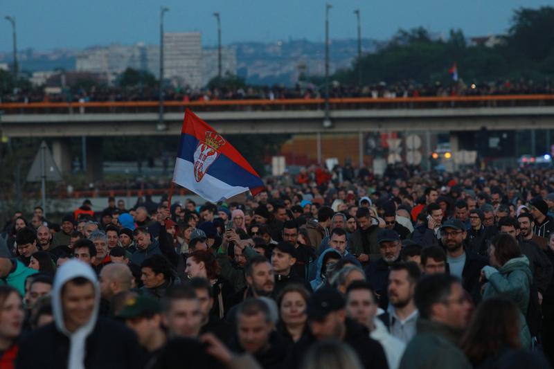 Mii de sarbi au protestat impotriva guvernului dupa atacurilor in masa, Foto: AA/ABACA / Abaca Press / Profimedia