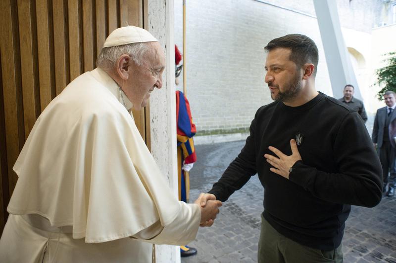 Volodimir Zelenski si Papa Francisc, Foto: ABACA / Shutterstock Editorial / Profimedia