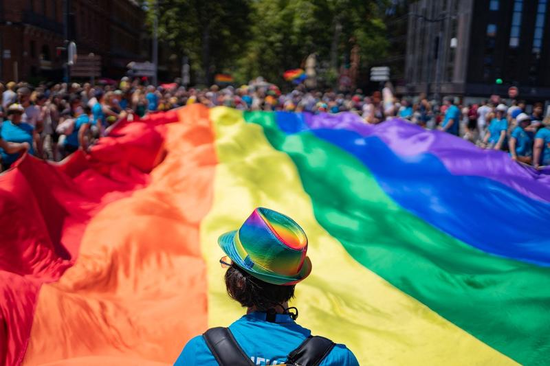 Steag LGBT, in culorile curcubeului, Foto: Jean-Marc Barrere / AFP / Profimedia