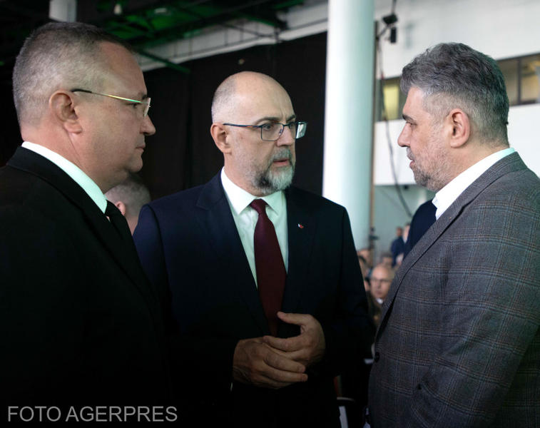 Nicolae Ciucă, Kelemen Hunor și Marcel Ciolacu, Foto: AGERPRES