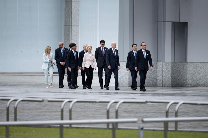 Lideri la summitul G7 de la Hiroshima, Foto: Brendan Smialowski / AFP / Profimedia