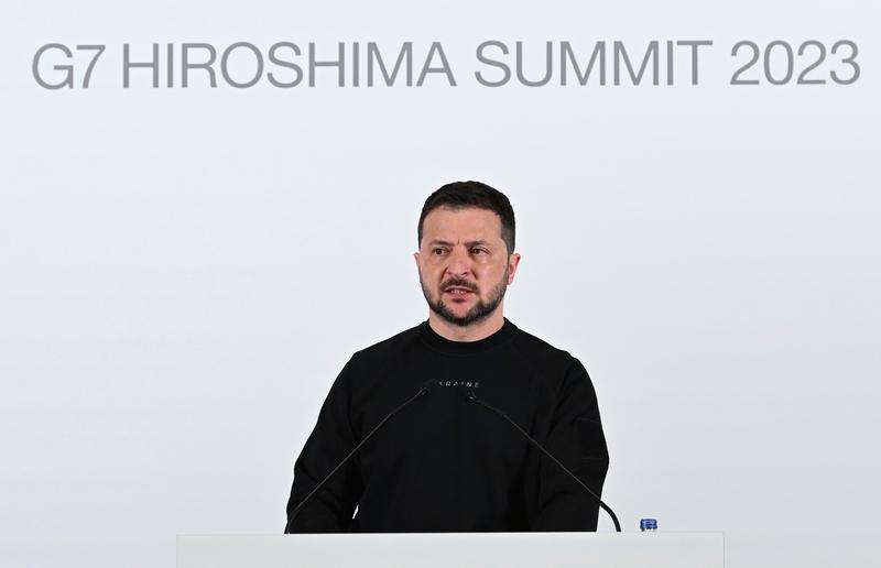 Volodimir Zelenski, la summitul G7 de la Hiroshima, Foto: Mami Nagaoki / AP / Profimedia