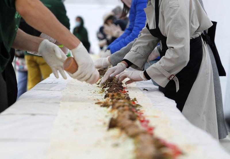 O șaorma gigant, Foto: SOPA Images / Sipa Press / Profimedia