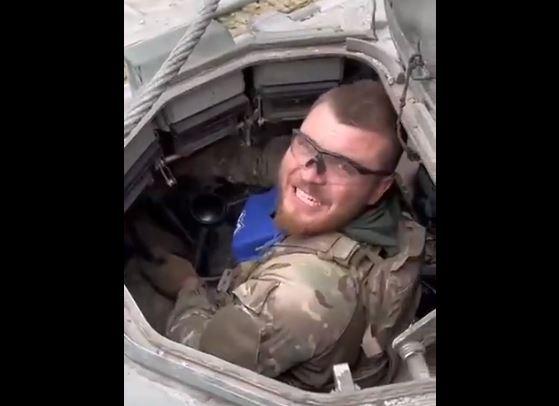 Vehicul al armatei ruse, capturat, Foto: Captura video