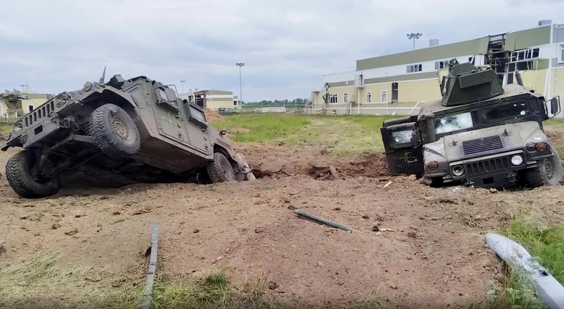 vehicule blindate folosite in incursiunea in Belgorod si distruse de Fortele armate ale Rusiei, Foto: - / Sputnik / Profimedia