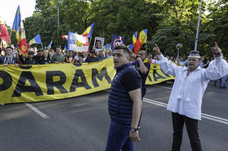 Protest organizat de AUR în Bucuresti, pe 6 mai 2023, Foto: Inquam Photos / Octav Ganea