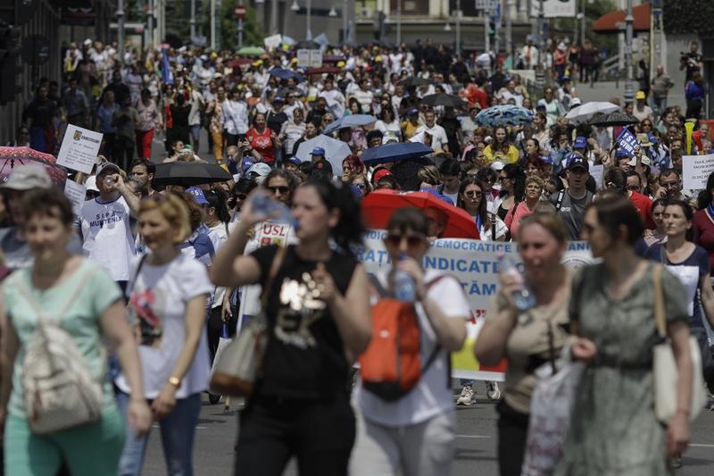 Protestul profesorilor - 25 mai, Foto: INQUAM Photos / Octav Ganea