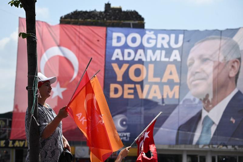 Afis electoral al lui Recep Erdogan, Foto: Alexey Filippov / Sputnik / Profimedia