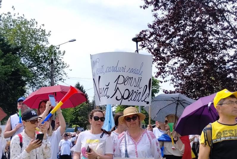 Profesorii protestează la Cotroceni, Foto: Hotnews / Adrian Vasilache