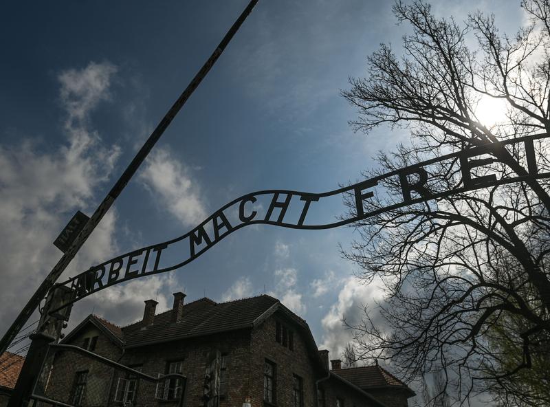 Lagarul Auschwitz si lozinca de la intrare - Arbeit macht frei, Foto: Artur Widak/NurPhoto / Shutterstock Editorial / Profimedia