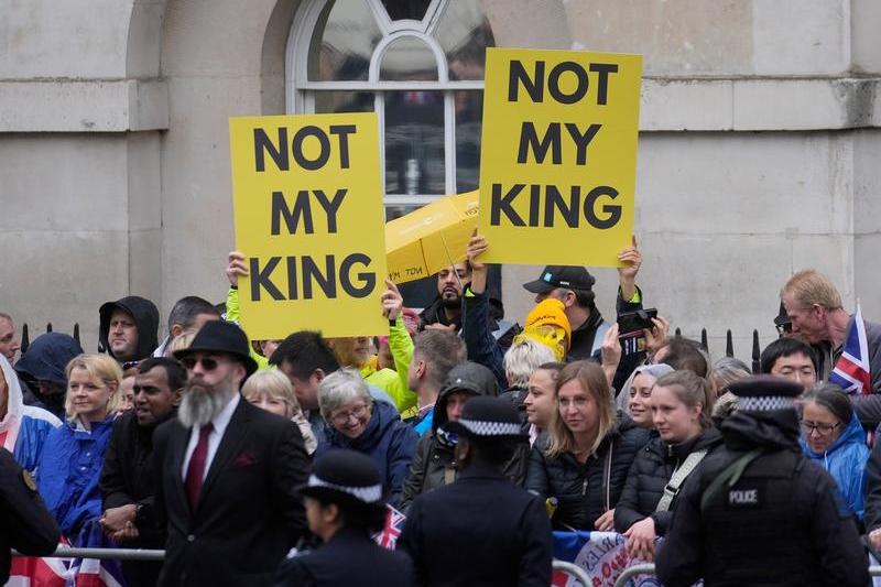 Proteste anti monarhie la Londra, Foto: Mosa'ab Elshamy / AP / Profimedia