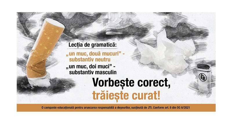 „Vorbește corect, trăiește curat!”, Foto: JTI România