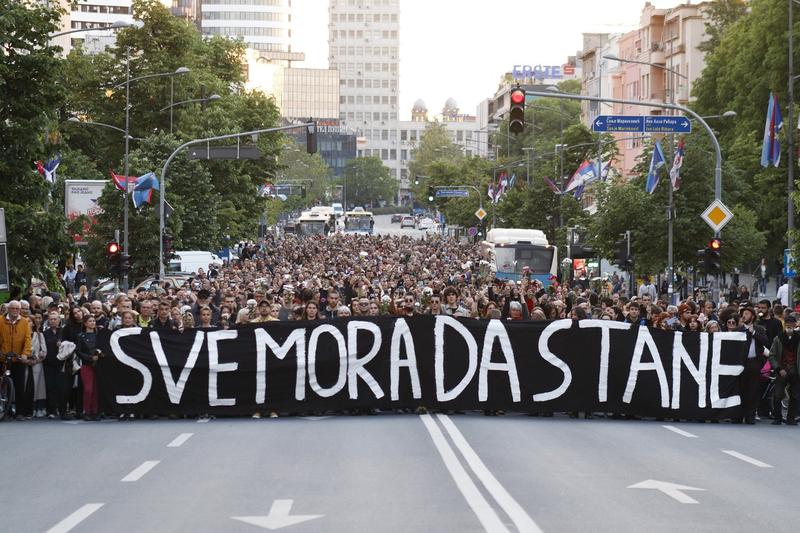 Proteste antiviolență în Serbia, Foto: AA/ABACA / Abaca Press / Profimedia