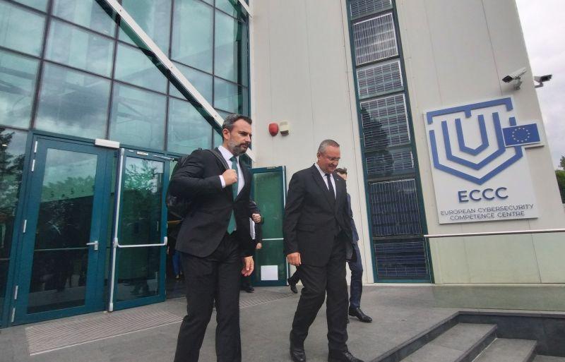 Nicolae Ciuca, la Centrul Cyber al UE, Foto: HotNews.ro / Adrian Vasilache