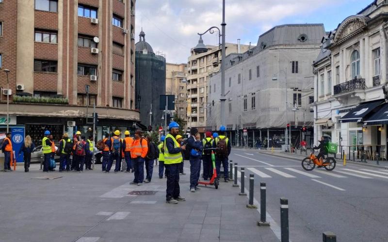 Muncitori straini in Bucuresti, Foto: HotNews.ro / Adrian Vasilache