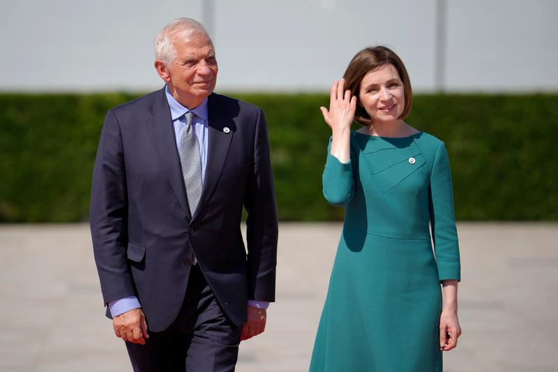 Josep Borrell alaturi de Maia Sandu, Foto: Vadim Ghirda / AP - The Associated Press / Profimedia