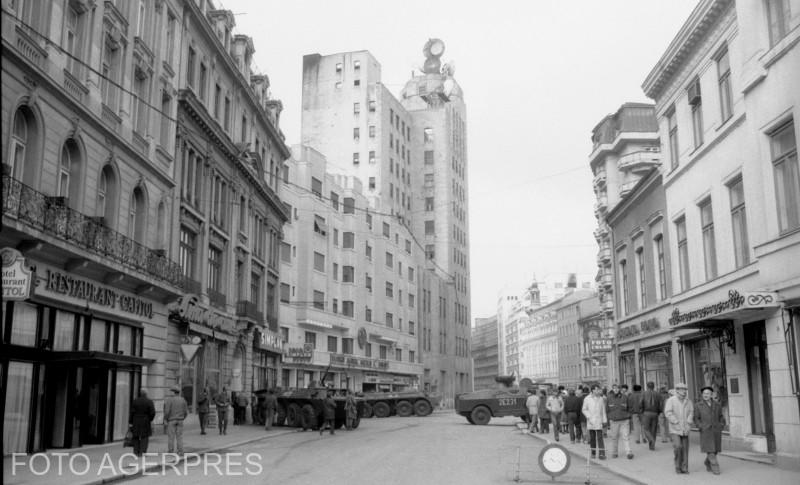 Calea Victoriei din București - 26 decembrie 1989, Foto: AGERPRES