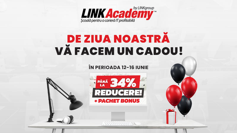 ​Marea ofertă aniversară la LINK Academy, Foto: LINK Academy