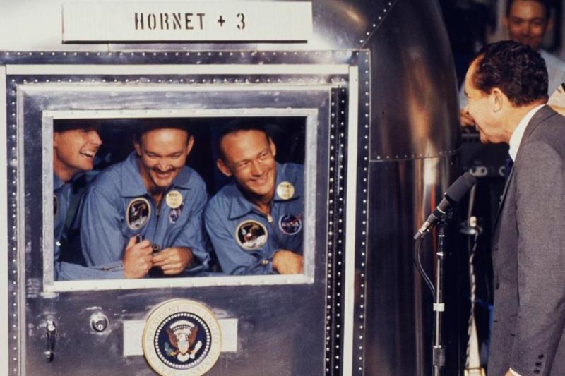 echipajul Apollo 11 în carantină, Foto: NASA / Sciencephoto / Profimedia