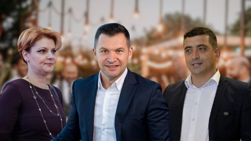 Lia Olguța Vasilescu, Ionuț Stroe și George Simion, Foto: fanatik.ro