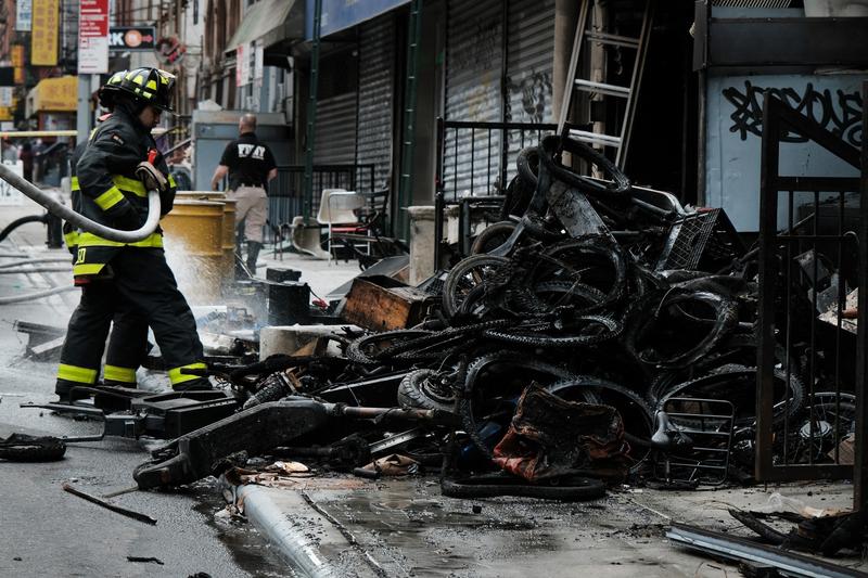 Incendiul a izbucnit in cartierul Chinatown din Manhattan, Foto: SPENCER PLATT / Getty images / Profimedia