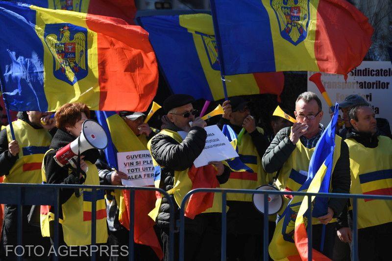 Protest al feroviarilor, Foto: Agerpres
