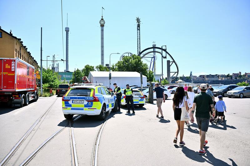 un roller coaster din parcul Grona Lund din Suedia a deraiat, Foto: Claudio Bresciani/TT / Shutterstock Editorial / Profimedia